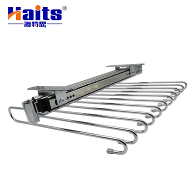 HT-10.039-11 Furniture Hardware Fitting Closet Hanging Cabinet Trousers Rack